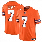Men & Women & Youth Denver Broncos #7 John Elway Orange F.U.S.E. Mile High Collection 1977 Throwback Vapor Limited Football Stitched Jersey,baseball caps,new era cap wholesale,wholesale hats